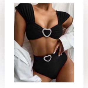 Velvet Heart Ring Belted
Bikini Swimsuit